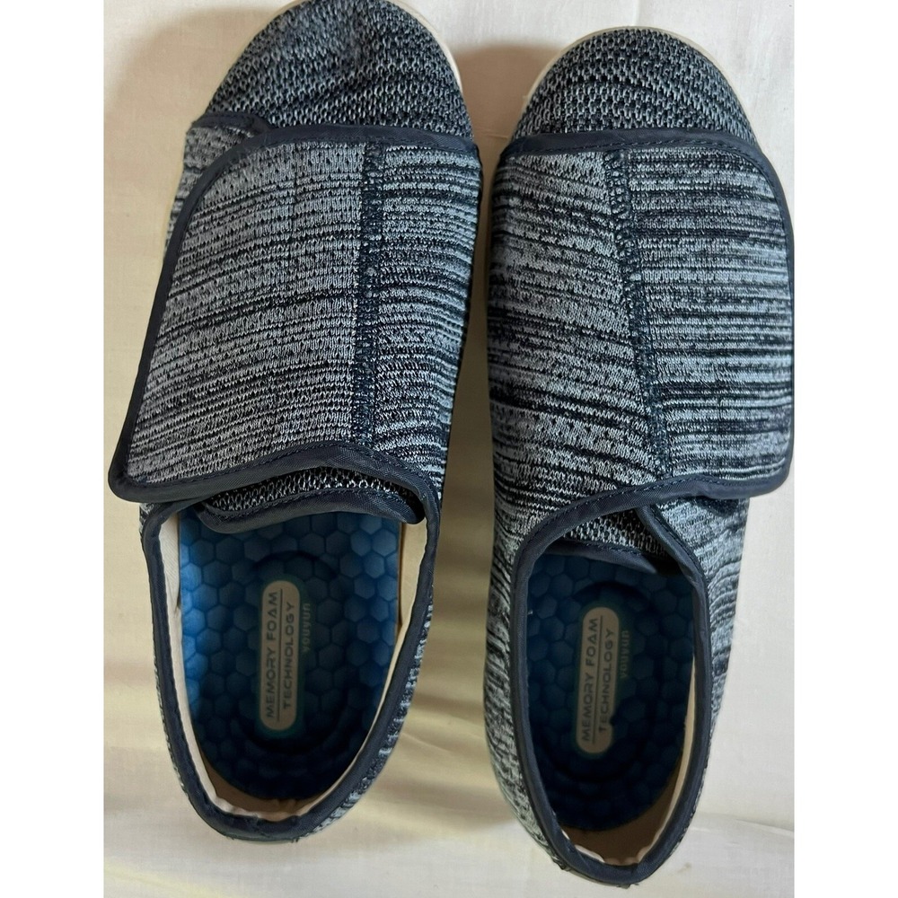 Youyun Grey Knit Memory Foam Air Cushion Walking Shoes Mens 8.5 Womens 9.5
